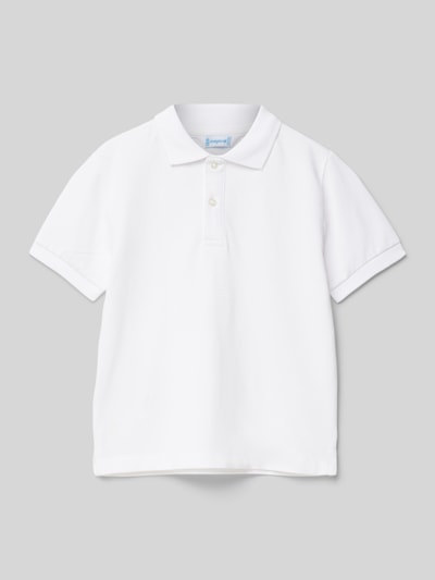 Mayoral Regular Fit Poloshirt mit Label-Stitching Weiss 1