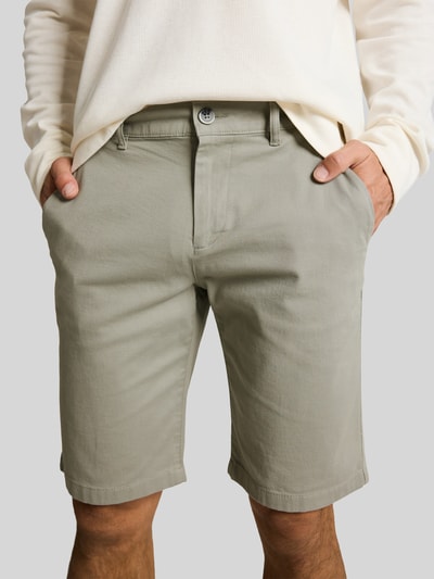 Tom Tailor Slim Fit Chinoshorts aus reiner Baumwolle Mittelgrau 3