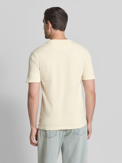 Scotch & Soda T-shirt met Labelstitching en Ronde hals Zand - 5