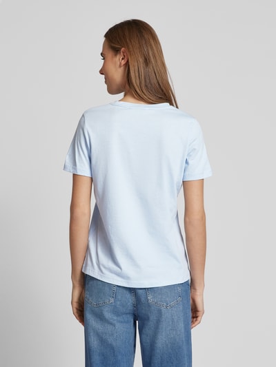 Tommy Hilfiger T-Shirt mit Label-Print Hellblau 3