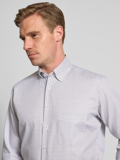 ETERNA Koszula biznesowa o kroju regular fit z kołnierzykiem typu button down Granatowy 3