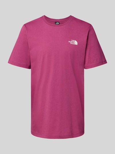 The North Face T-Shirt mit Label-Print Bordeaux 2