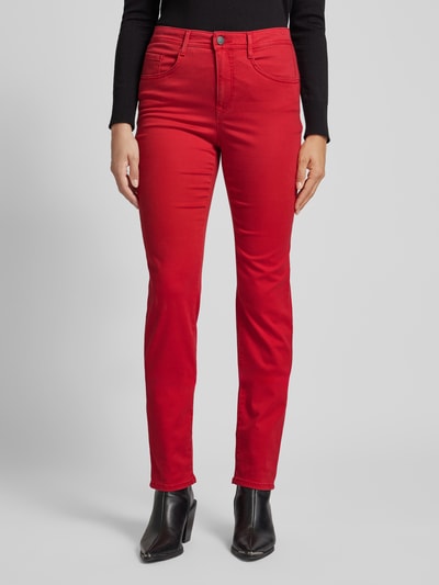 Brax Regular fit broek in 5-pocketmodel, model 'Style.Carola' Rood - 4