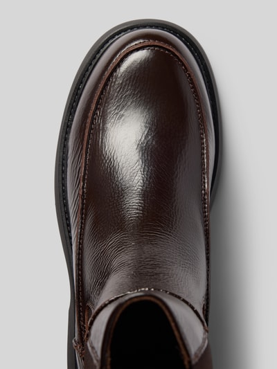 Produktfoto, Boots mit Logo-Detail von Copenhagen, dames boots met afgeronde pasvorm, glanslook, profielzool, hakhoogte 4 cm, schachthoogte 17 cm, schachtbreedte 11 cm