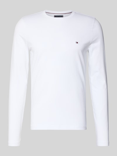 Tommy Hilfiger Slim Fit Langarmshirt aus Baumwoll-Mix Weiss 2