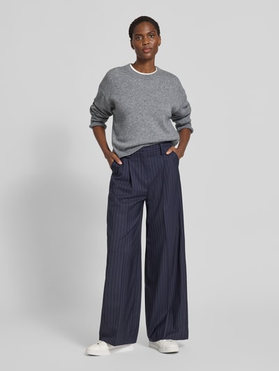 Marc O'Polo Loose fit gebreide pullover van scheerwolmix Middengrijs - 1