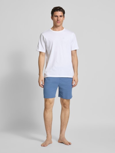 Christian Berg Men Shorts met elastische band Jeansblauw - 1