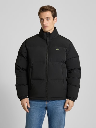 Lacoste Regular fit donsjack met opstaande kraag en geïntegreerde capuchon Zwart - 4