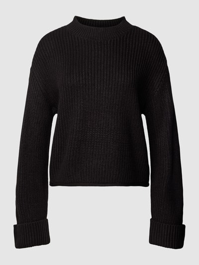 Vero Moda Strickpullover mit Rundhalsausschnitt Modell 'SAYLA' Black 2