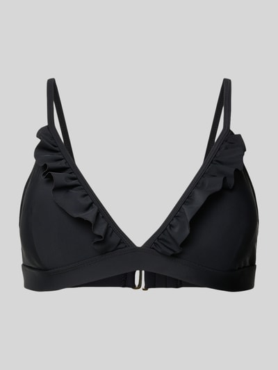 Shiwi Bikinitop met volants, model 'Beau' Zwart - 1