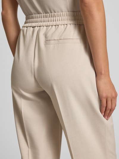 OPUS Spodnie materiałowe w kant model ‘Melosa’ Piaskowy 3