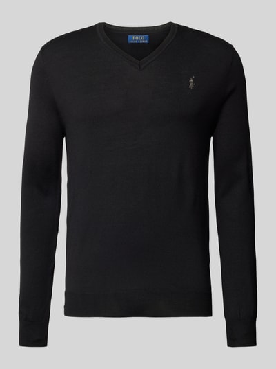 Polo Ralph Lauren Wollpullover mit Logo-Stitching Black 2