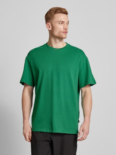 Jack & Jones Premium T-shirt z prążkowanym, okrągłym dekoltem model ‘HARVEY’ Zielony 4