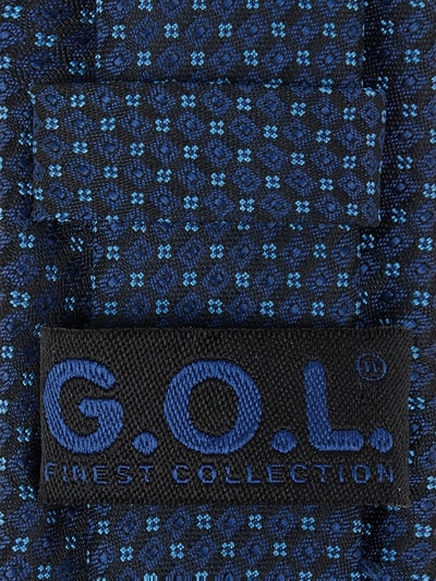 G.O.L. Krawatte mit Webmuster (4,5 cm) Hellblau 2