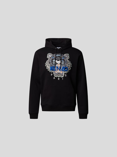 Kenzo Hoodie mit Label-Stitching Black 2