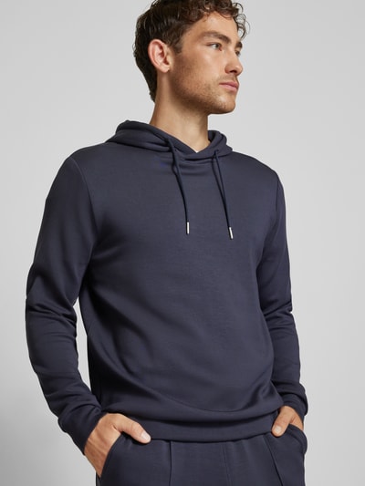 Matinique Hoodie met capuchon, model 'teo' Marineblauw - 3