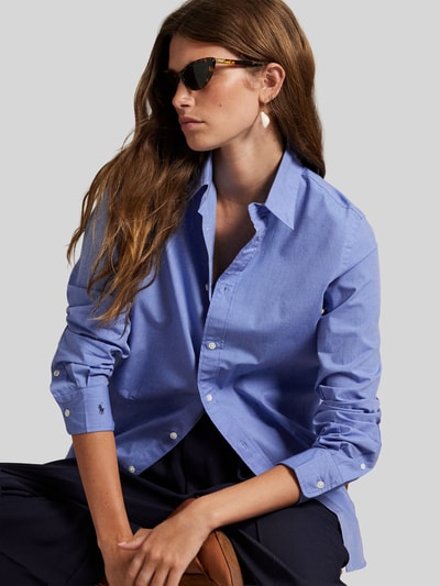 Polo Ralph Lauren Regular Fit Hemdbluse aus Baumwoll-Mix Blau 6
