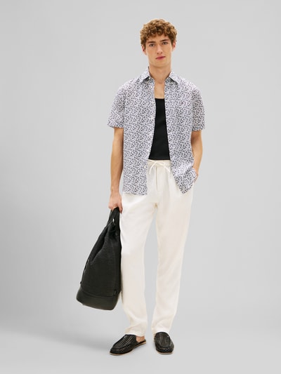 Tommy Hilfiger Regular Fit Kurzarmhemd Offwhite 1