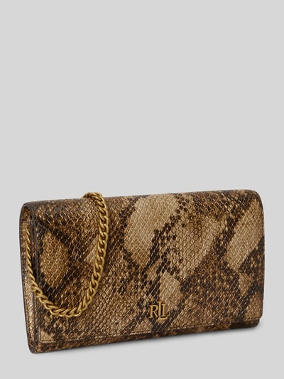 Lauren Ralph Lauren Clutch aus echtem Leder Modell 'ADAIR II-WALLET' Beige 2