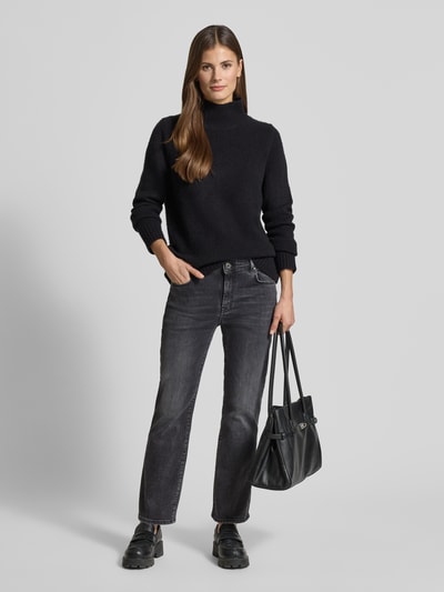 Weekend Max Mara Jeansy bootcut z mieszanki bawełny Model „RAPALLO” Czarny 1