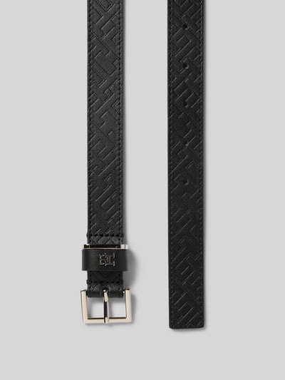 Tommy Hilfiger Ledergürtel mit Logo-Monogramm Black 3