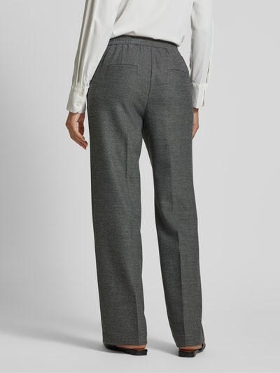 Marc Cain Wide leg stoffen broek met persplooien Zwart - 5