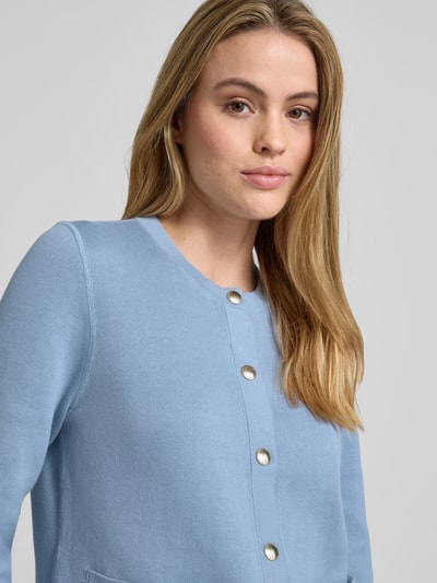 Tommy Hilfiger Regular Fit Wende-Cardigan aus Baumwoll-Mix Hellblau 3