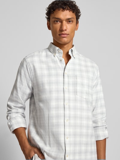 Christian Berg Men Koszula casualowa o kroju regular fit z kołnierzykiem typu button down Jasnoszary 3