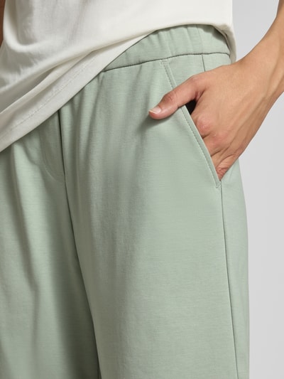 Brax Spodnie materiałowe z szeroką nogawką i elastycznym pasem model ‘Style.Maine’ Trzcinowy 3