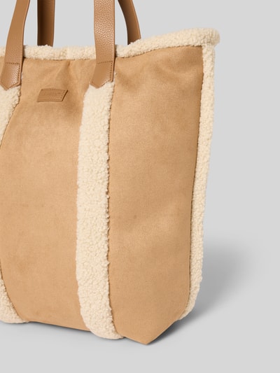 Barts Tote bag met labeldetail, model 'Aedey' Lichtbruin - 3