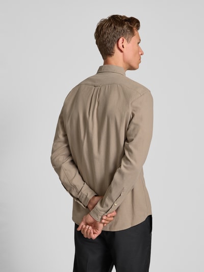 BOSS Orange Regular fit vrijetijdsoverhemd van puur katoen, model 'RICKERT' Olijfgroen - 5