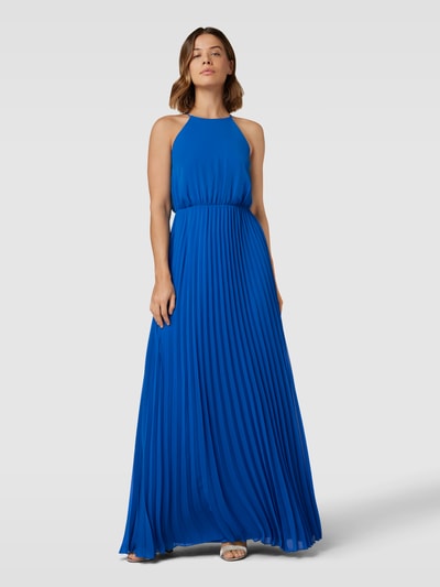 Jake*s Cocktail Abendkleid mit Plisseefalten Royal Melange 1