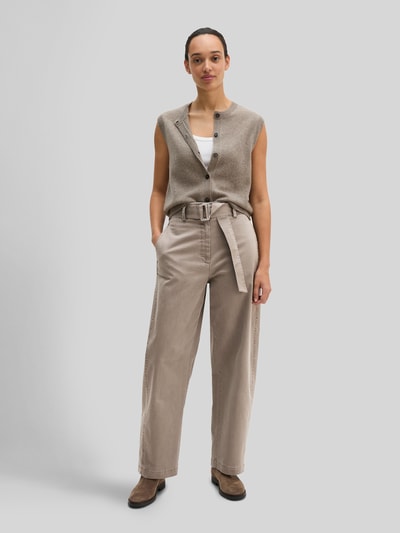 Marc O'Polo Regular Fit Cardigan aus reiner Schurwolle Taupe 1