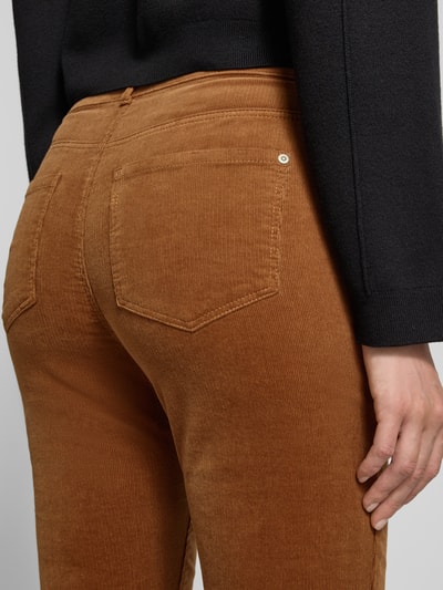 Christian Berg Woman Slim fit corduroy broek in 5-pocketmodel Cognac - 3