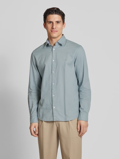 Tom Tailor Regular Fit Freizeithemd aus Chambray Mint 4