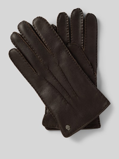 Roeckl Handschoenen met labeldetail Donkerbruin - 1