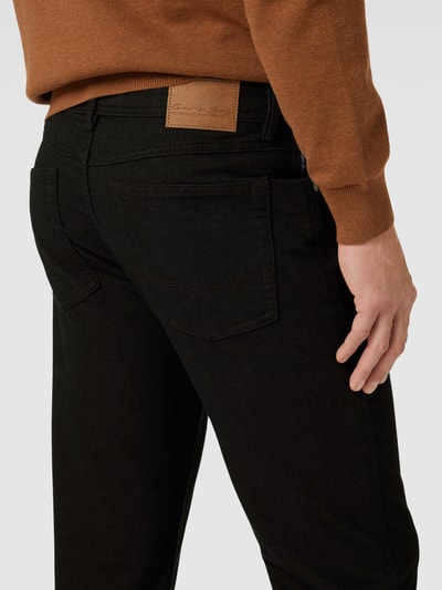 Christian Berg Men Stoffen broek met 5-pocketmodel Olijfgroen - 3