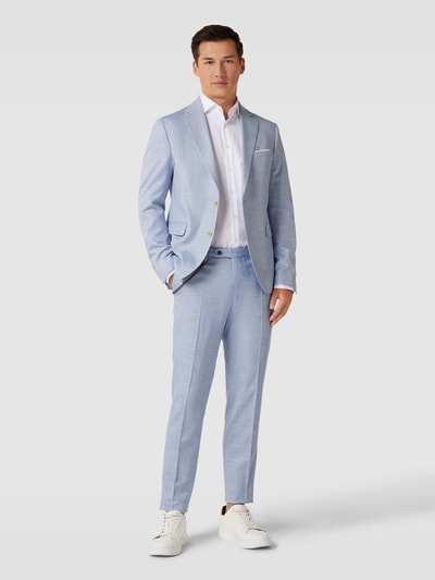 Cinque Stoffen broek met persplooien, model 'Bravo' Lichtblauw - 1