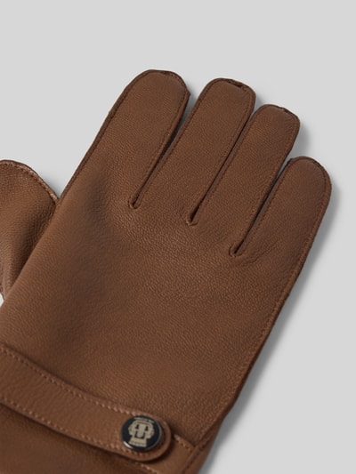 Roeckl Leren handschoenen van echt leer, model 'Wilhelmshaven' Cognac - 3