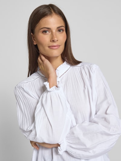 Bash Bluse mit Stehkragen Modell 'TABBIE' Weiss 3