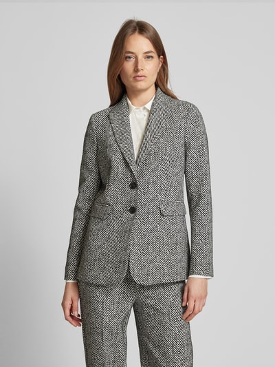 comma Blazer met knoopsluiting Zwart - 4