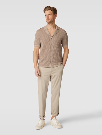 Brax Stoffen broek met paspelzak, model 'Everest' Beige - 1