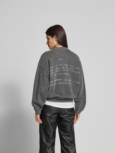 Anine Bing Oversized Sweatshirt aus Baumwolle Black 5