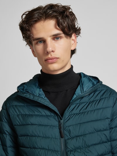 Jack & Jones Gewatteerd jack met capuchon, model 'ESTATE' Petrol - 3