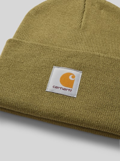 Carhartt Work In Progress Czapka beanie z naszywką z logo model ‘ACRYLIC WATCH HAT’ Zielony 2