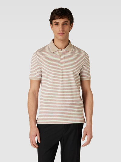 Paul & Shark Regular Fit Poloshirt mit Streifenmuster Beige 4