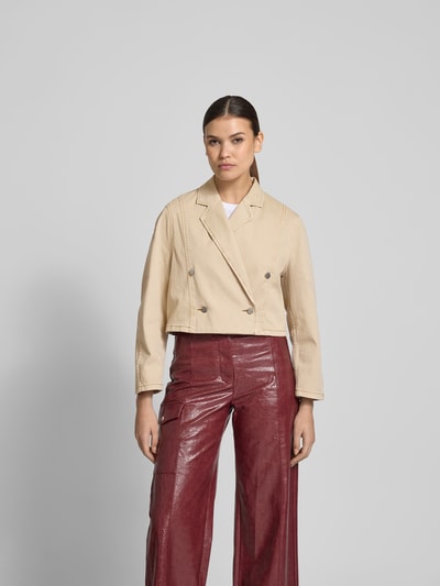 BAUM & PFERDGARTEN Cropped Jacke mit Reverskragen Sand 4