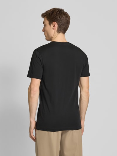 OLYMP Level Five T-shirt met geribde V-hals in een set van 2 stuks Zwart - 5