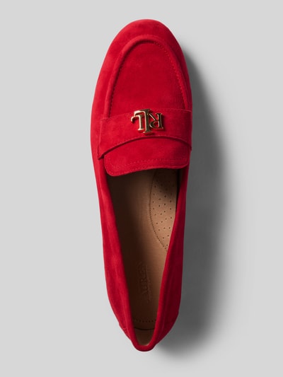 Lauren Ralph Lauren Loafer aus echtem Rindsleder Rot 3