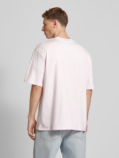 Pegador Oversized T-Shirt mit Label-Print Modell 'LOGO' Pink 5